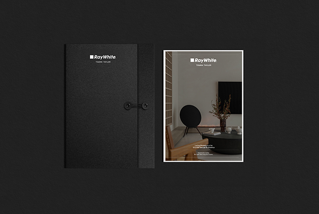 Ray White Touma Taylor brochure design by LBD Studios